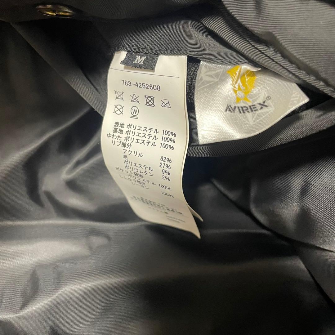 アヴィレックス　ステンシルジャケット　ブラック　M