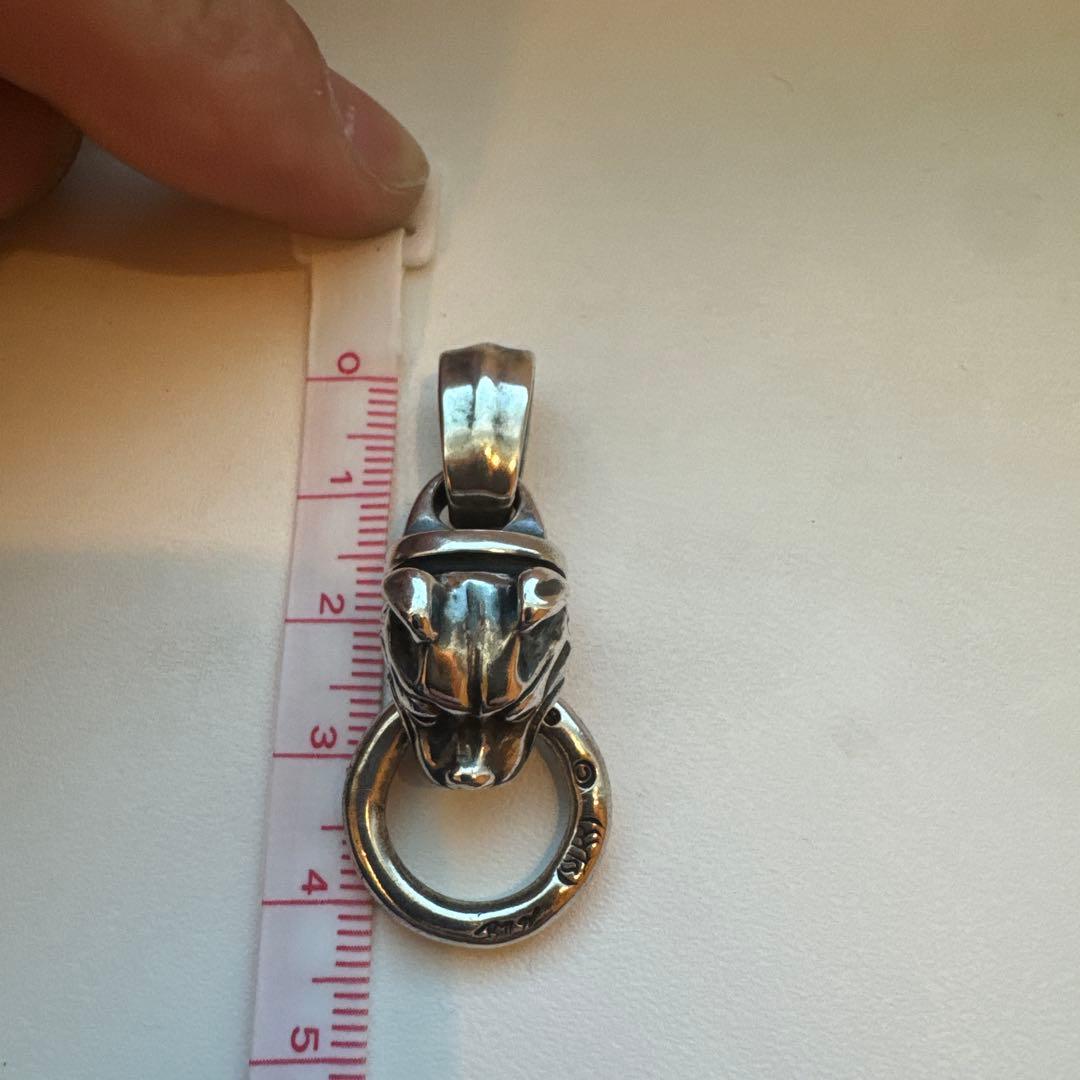 ビルウォールレザー パンサーヘッド ペンダントトップ（リング付き）シルバー925