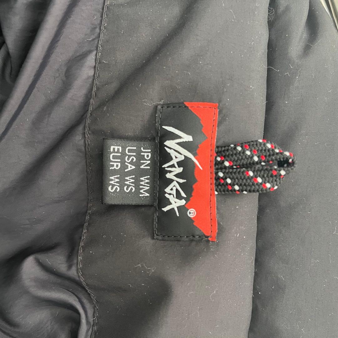 ナンガNANGAスタンドカラーダウンジャケットブラックM