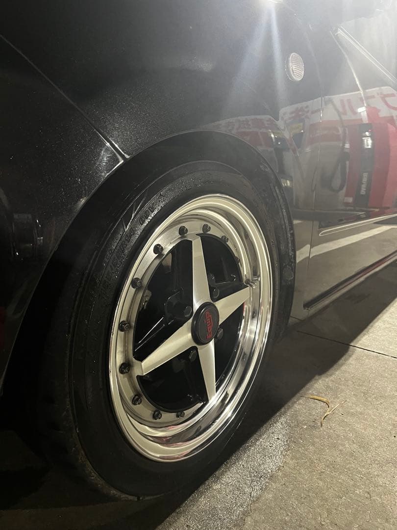 ワーク エクイップ01 pcd100 4穴 14インチ5.5j+35 バリ山