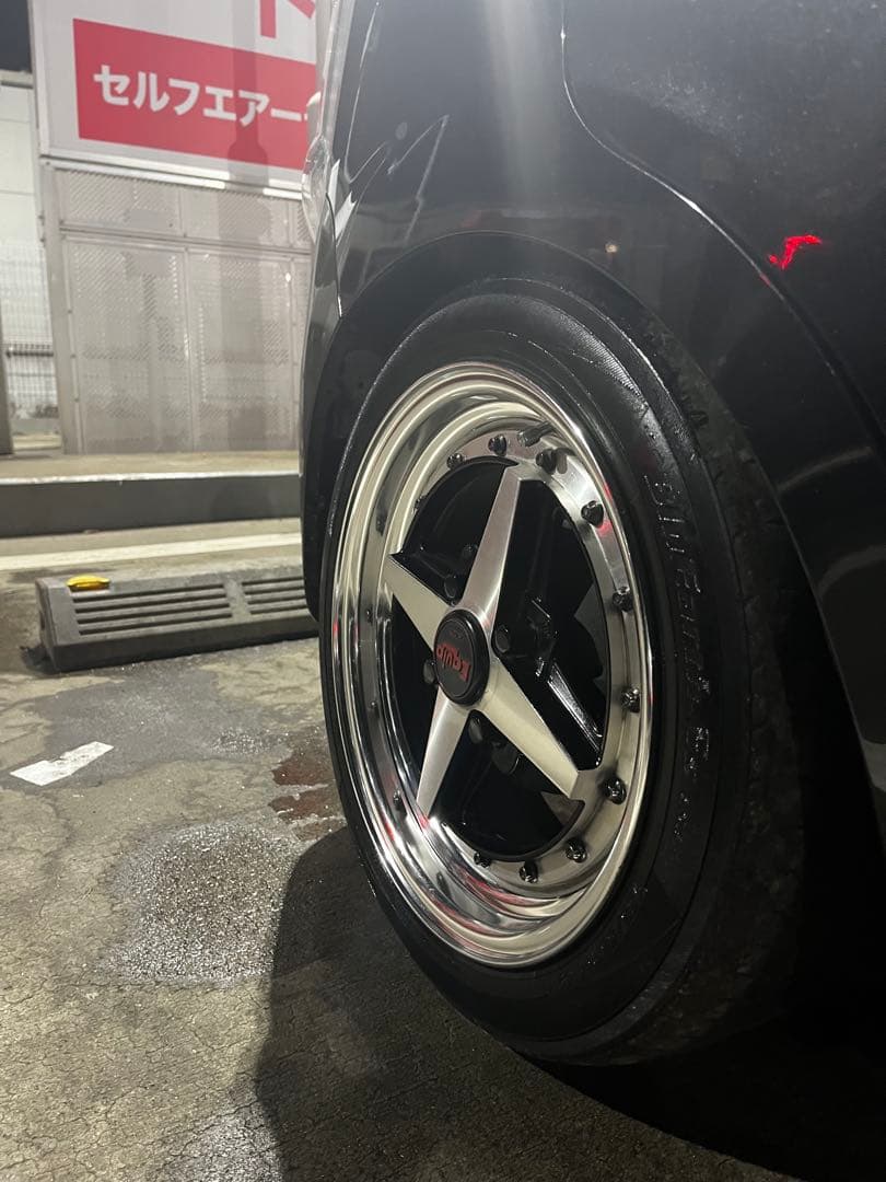 ワーク エクイップ01 pcd100 4穴 14インチ5.5j+35 バリ山