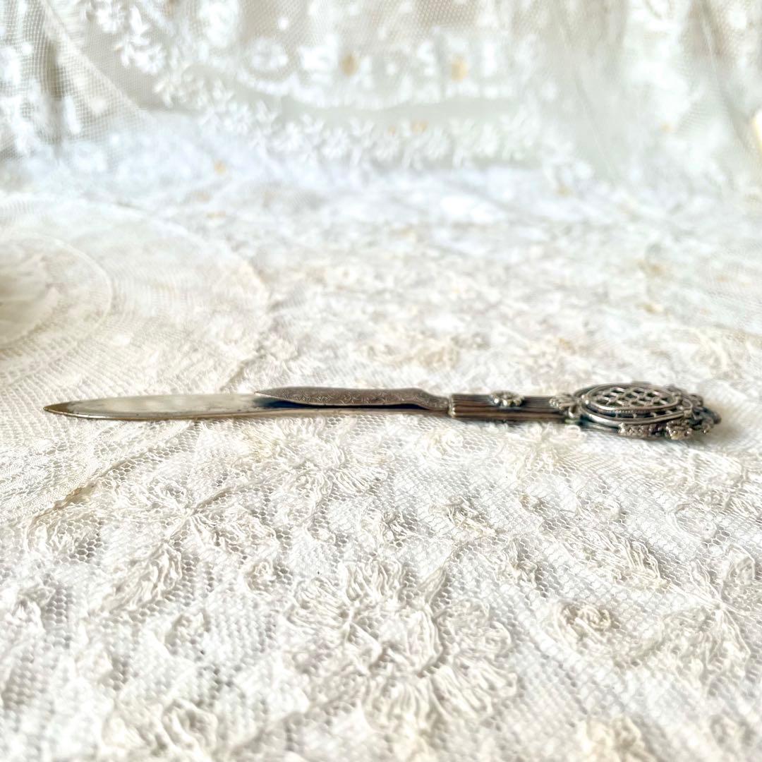 ネココネコ　　レターオープナー&ブックマーク　栞　フランスアンティーク