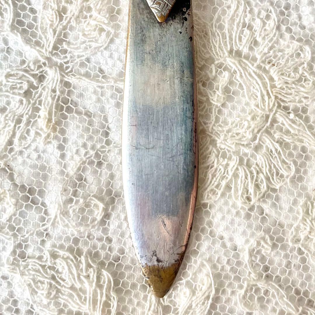 ネココネコ　　レターオープナー&ブックマーク　栞　フランスアンティーク