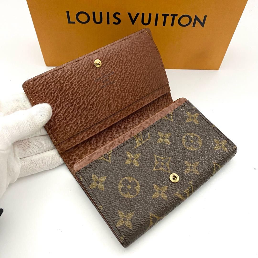 ルイヴィトン　モノグラム　ポルトモネビエ　トレゾール　折り財布