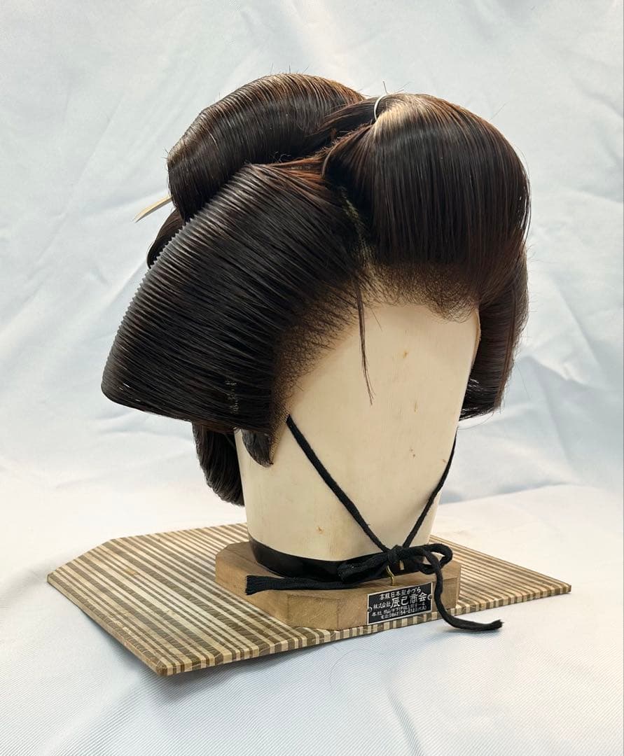 日本髪かつら　大衆演劇かつら　辰巳7号(中小〜中） つぶし島田 自然色