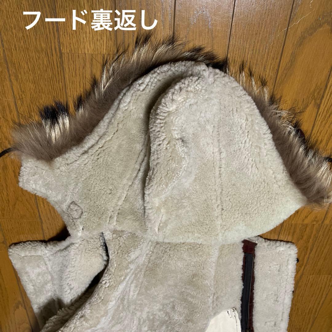 B-7 女性やキッズに ブラウンパーツ頑丈本革 羊革羊毛100% リアルムートン