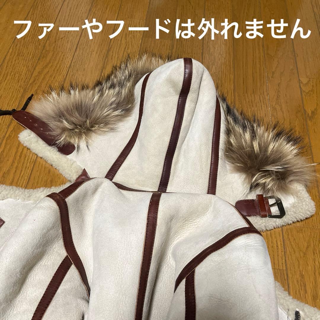 B-7 女性やキッズに ブラウンパーツ頑丈本革 羊革羊毛100% リアルムートン