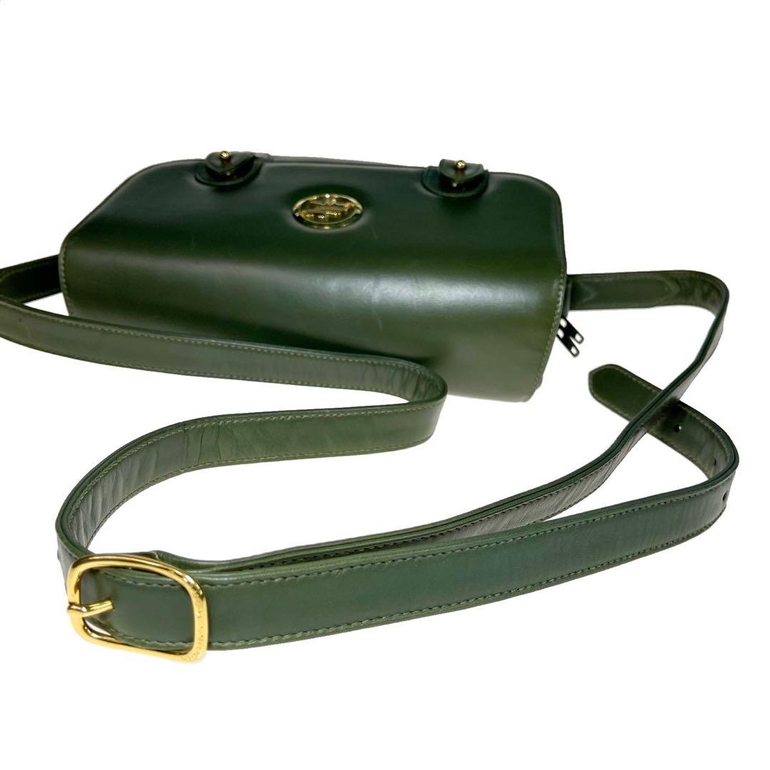 HUNTING WORLD レザー メッセンジャーバッグ オリーブ a515