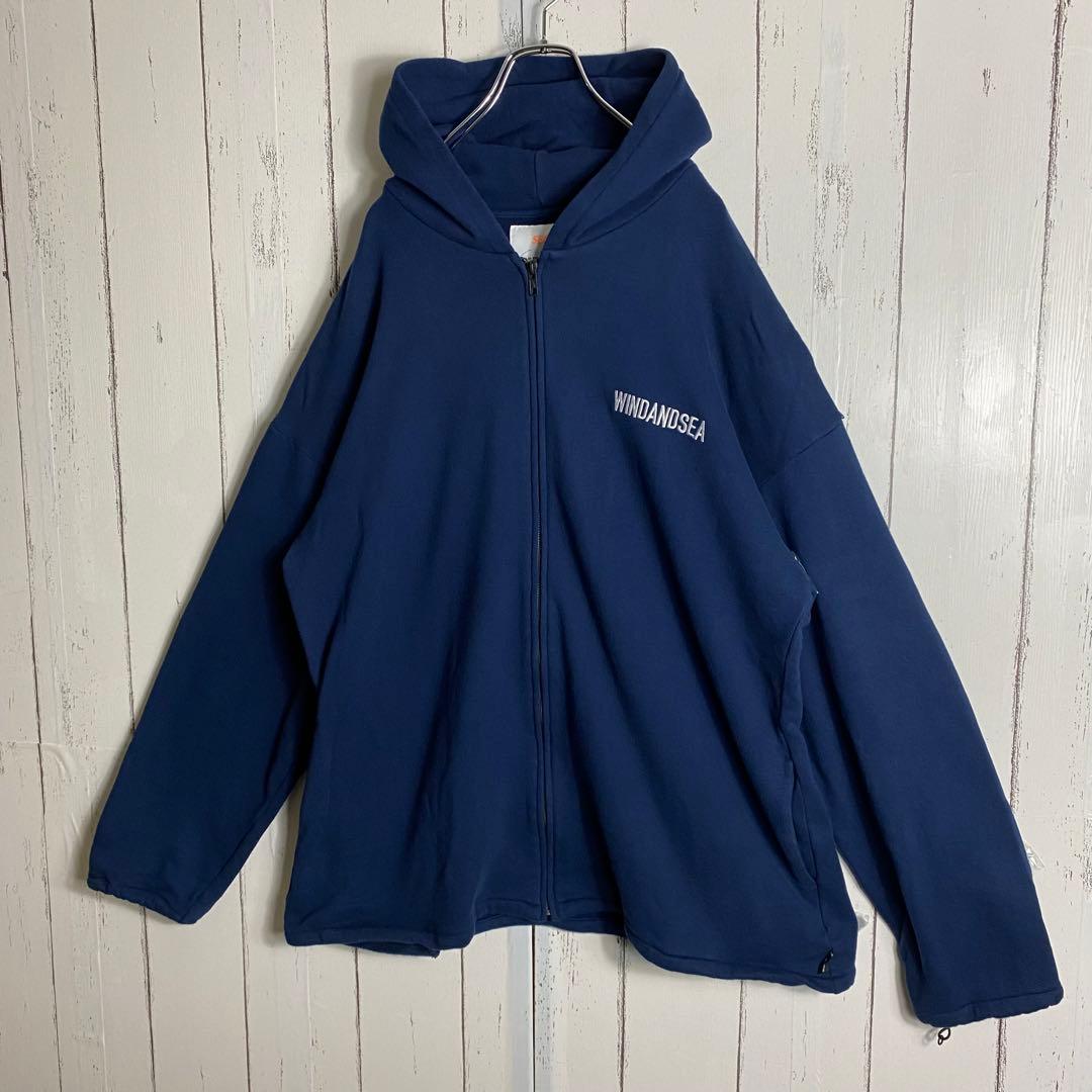 【即完売】 WIND AND SEA フルジップ パーカー 初期 両面 刺繍