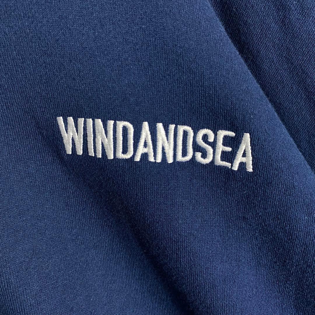 【即完売】 WIND AND SEA フルジップ パーカー 初期 両面 刺繍
