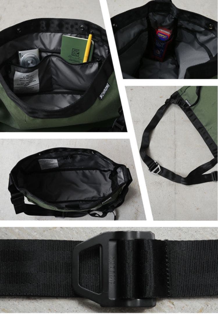 一点物CHROME x WAIPER ニュースペーパーメッセンジャーバッグ