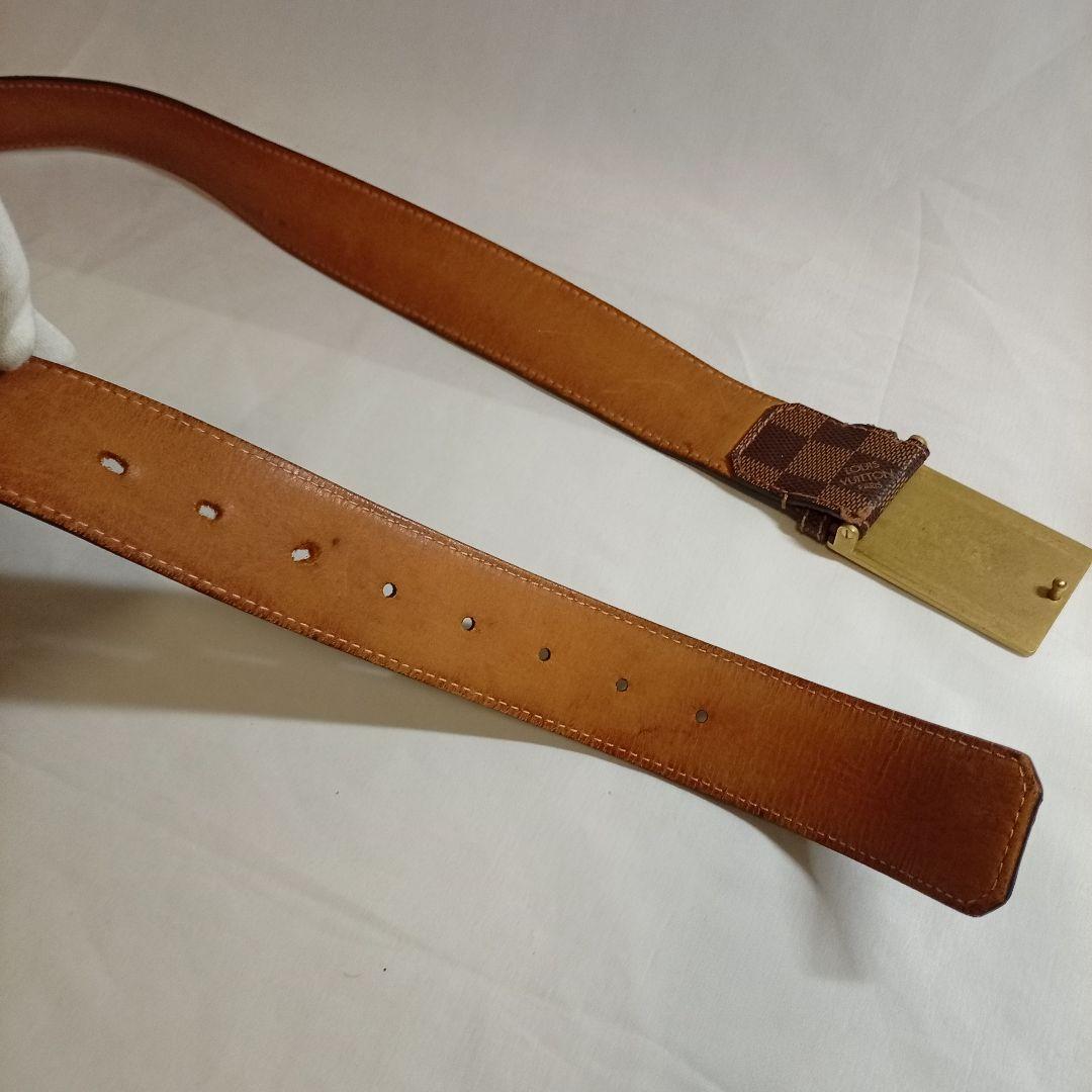 LOUISVUITTON ルイヴィトン ダミエ レザーベルト メンズブランド