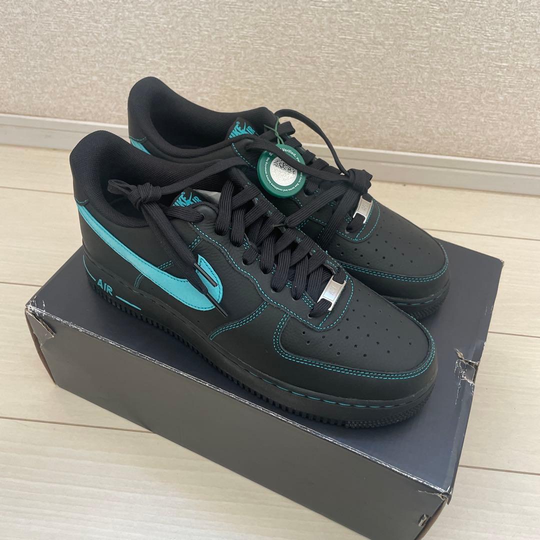 Nike Air Force 1 Lowブラックティファニー27cm鑑定済正規品