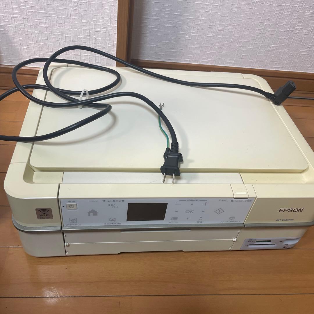 廃インク満タン状態 EPSON EP-803A 説明書付き