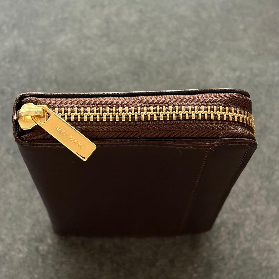 Mark Boots×BRIT HOUSE コードバン ラウンドジップ長財布 茶