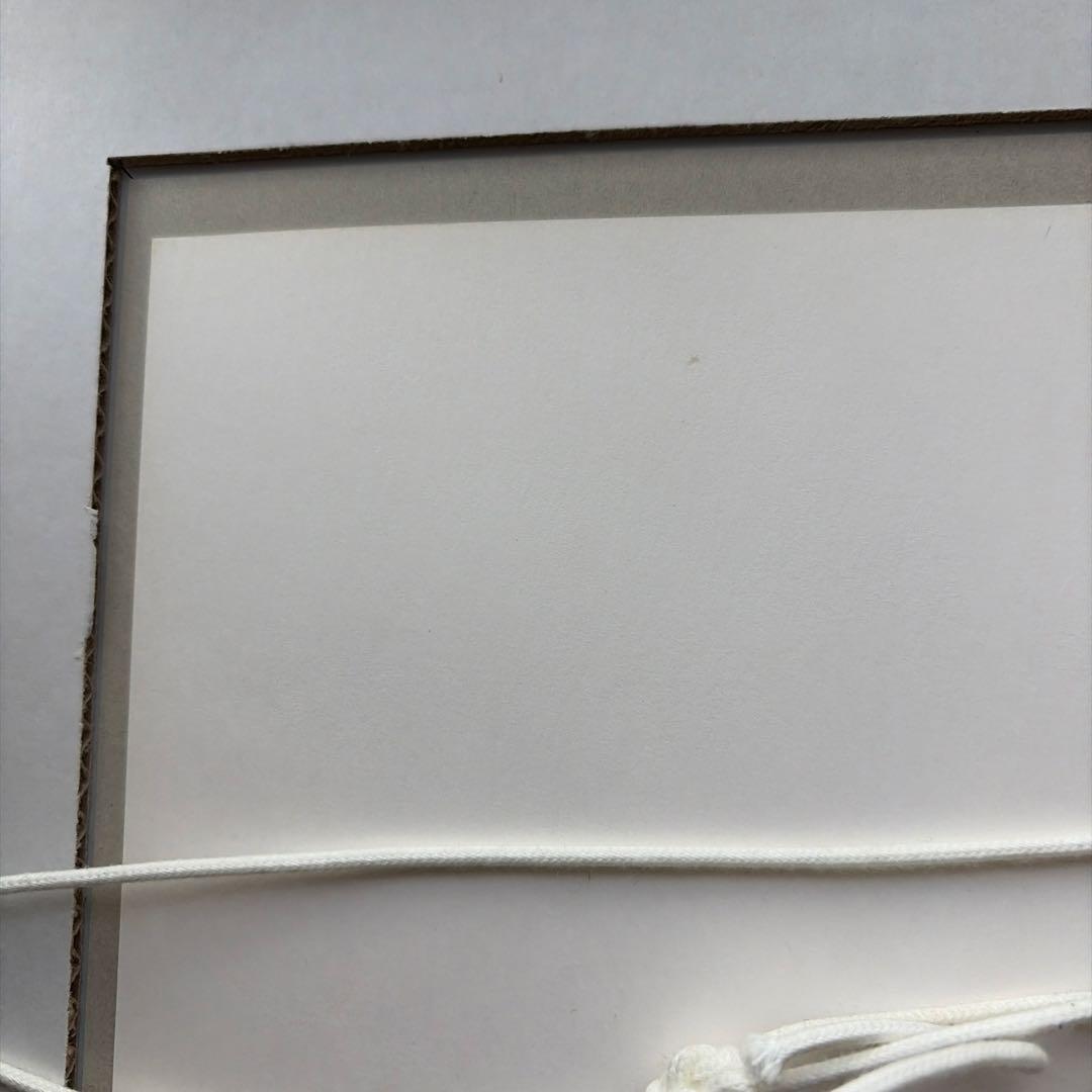 林原めぐみ直筆サイン色紙　エヴァンゲリオン綾波レイイラスト(額縁付き)