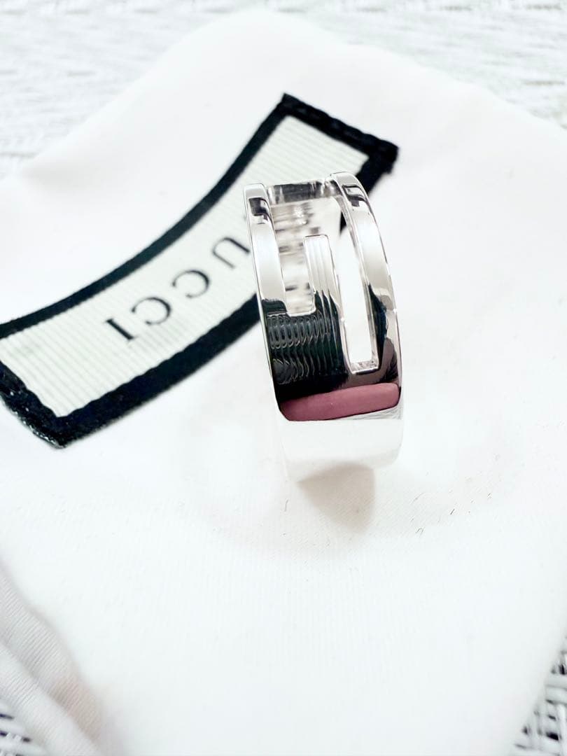 グッチ　指輪　リング　21 ブランデッドG ロゴ 925 研磨洗浄済　20号