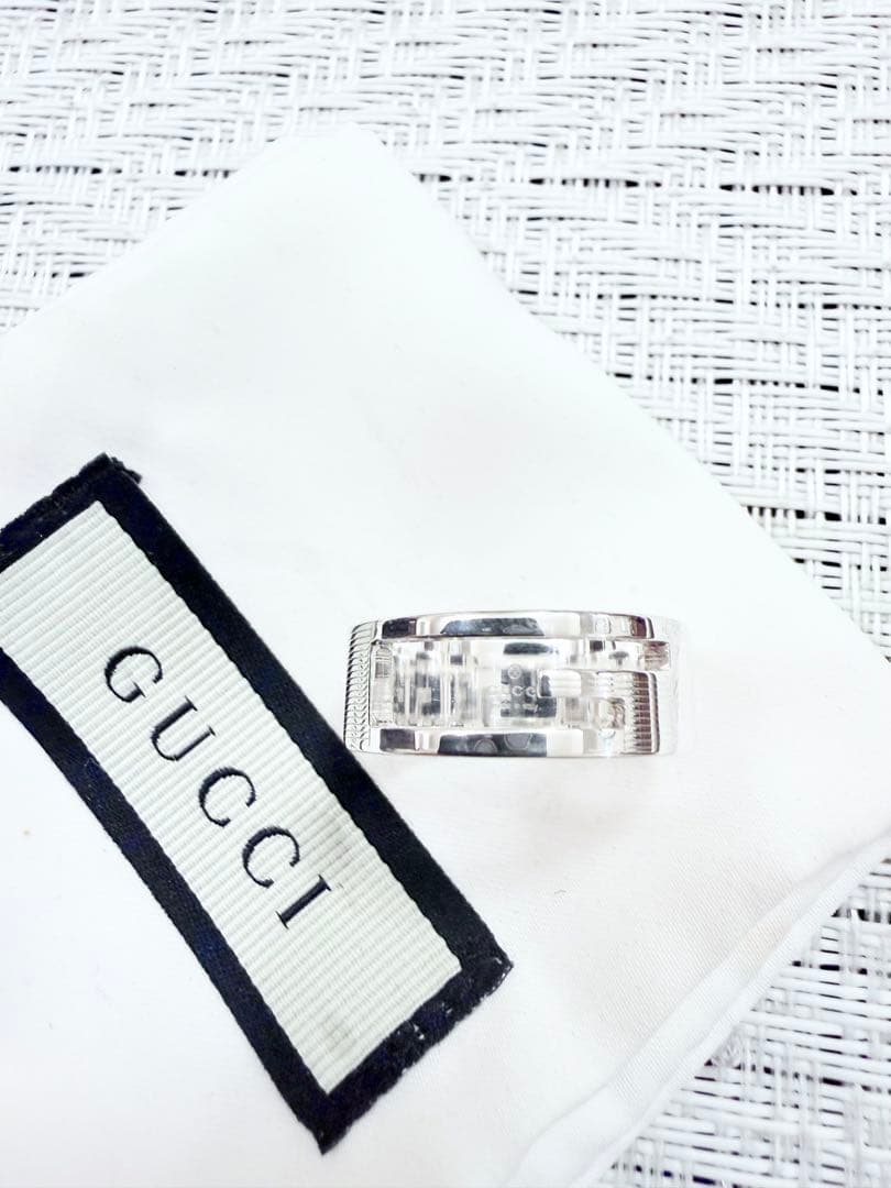 グッチ　指輪　リング　21 ブランデッドG ロゴ 925 研磨洗浄済　20号