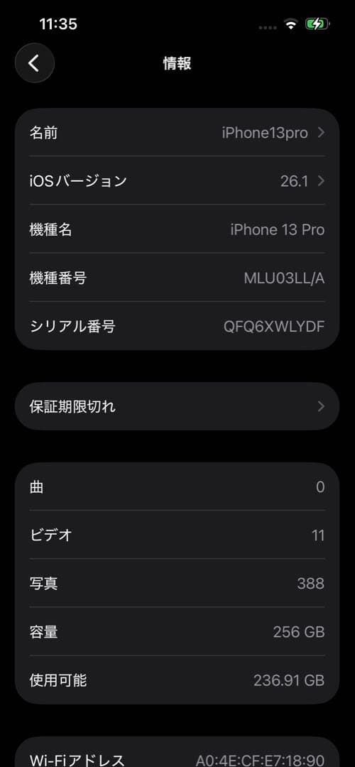 iPhone 13 Pro シエラブルー 256GB アメリカで購入