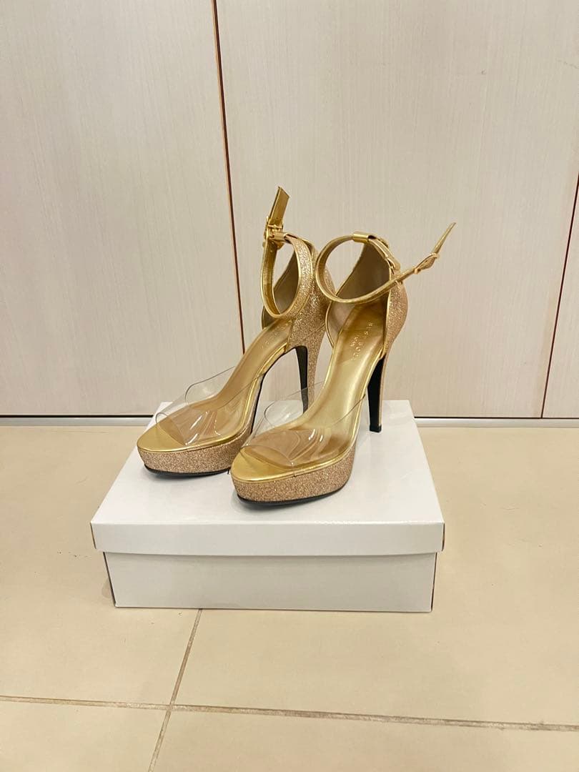 ベストボディジャパン公式ヒール ゴールド25cm新品未使用 ⭕️値下しました