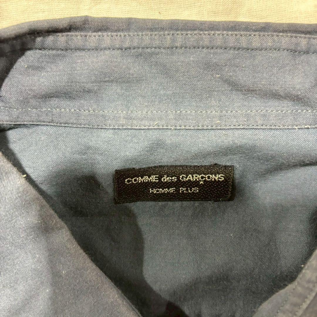 COMME des GARÇONS コットンシャツ ネイビー 長袖