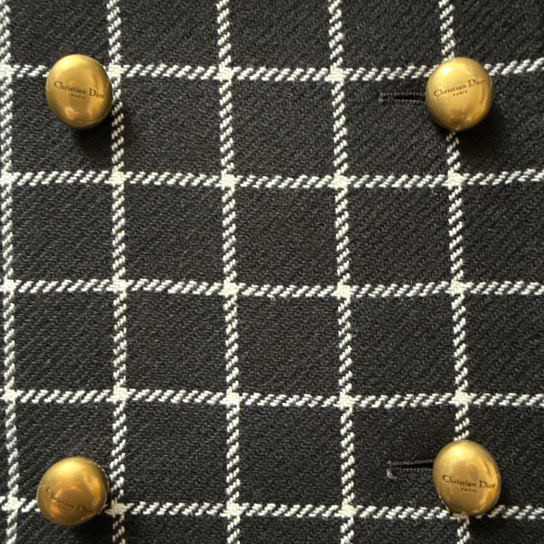 24AW DIOR ショートスリーブジャケット　黒36