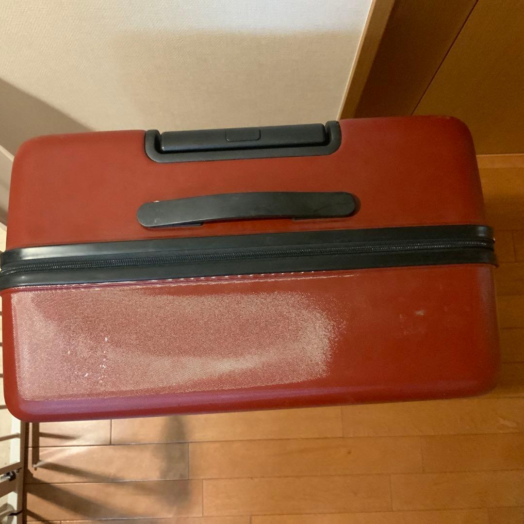 無印良品 105L スーツケース レッド