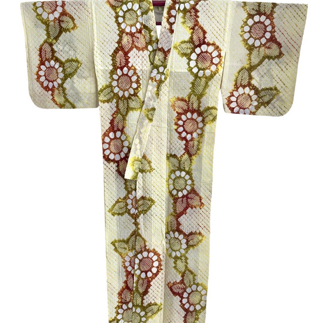 未使用品　有松絞り　絞り染め　絞り浴衣　NO33