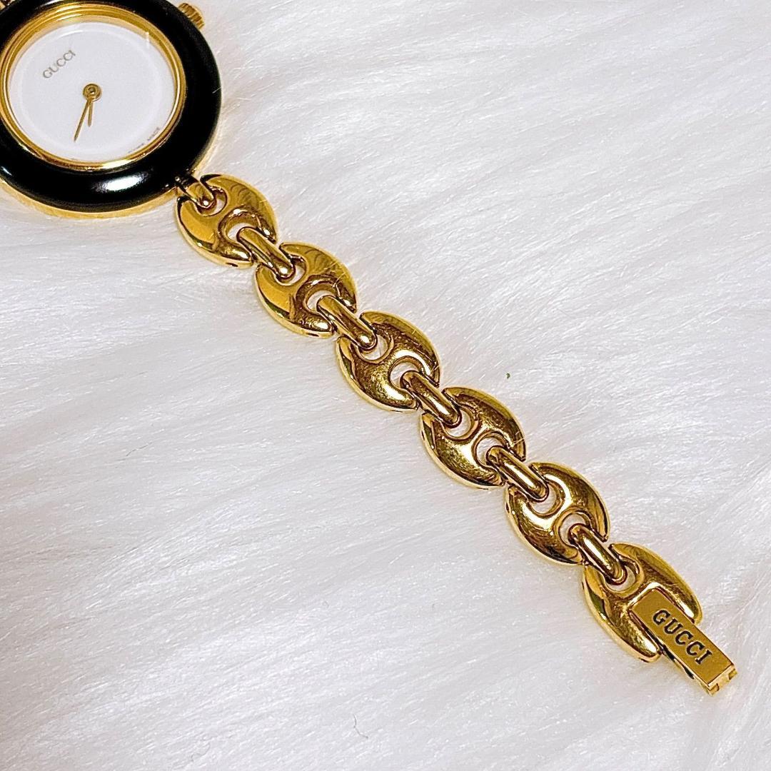 グッチ　電池交換済　11/12.2 チェンジベゼルウォッチ　6色チェーンウォッチ