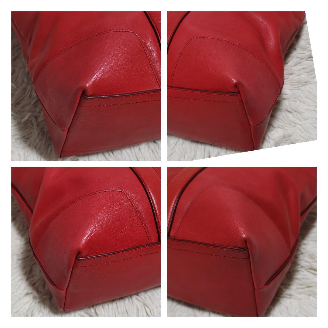 COACH トートバック ロゴ刻印 ゴールド金具 レザー