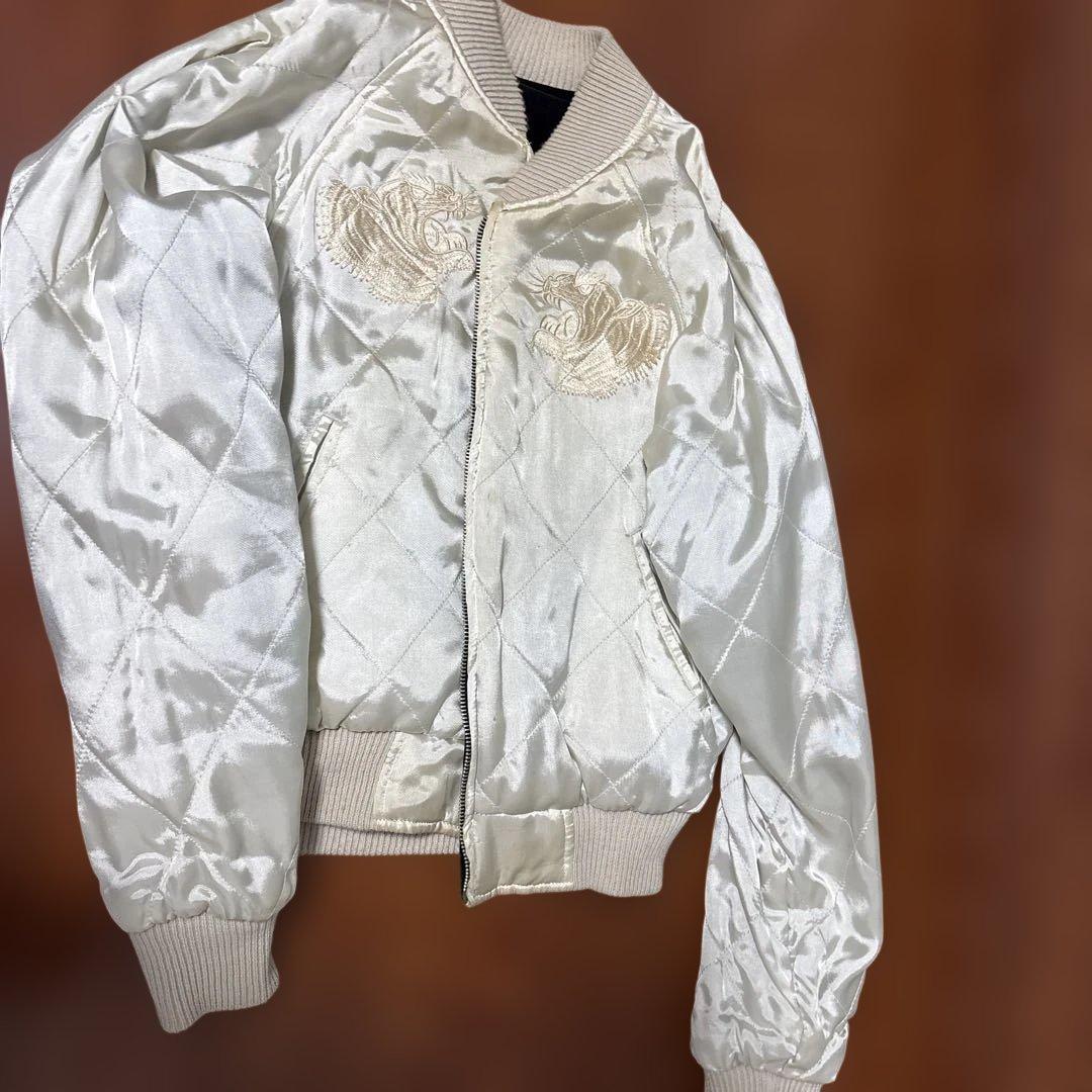 別珍スカジャン　リバーシブル　虎　復刻