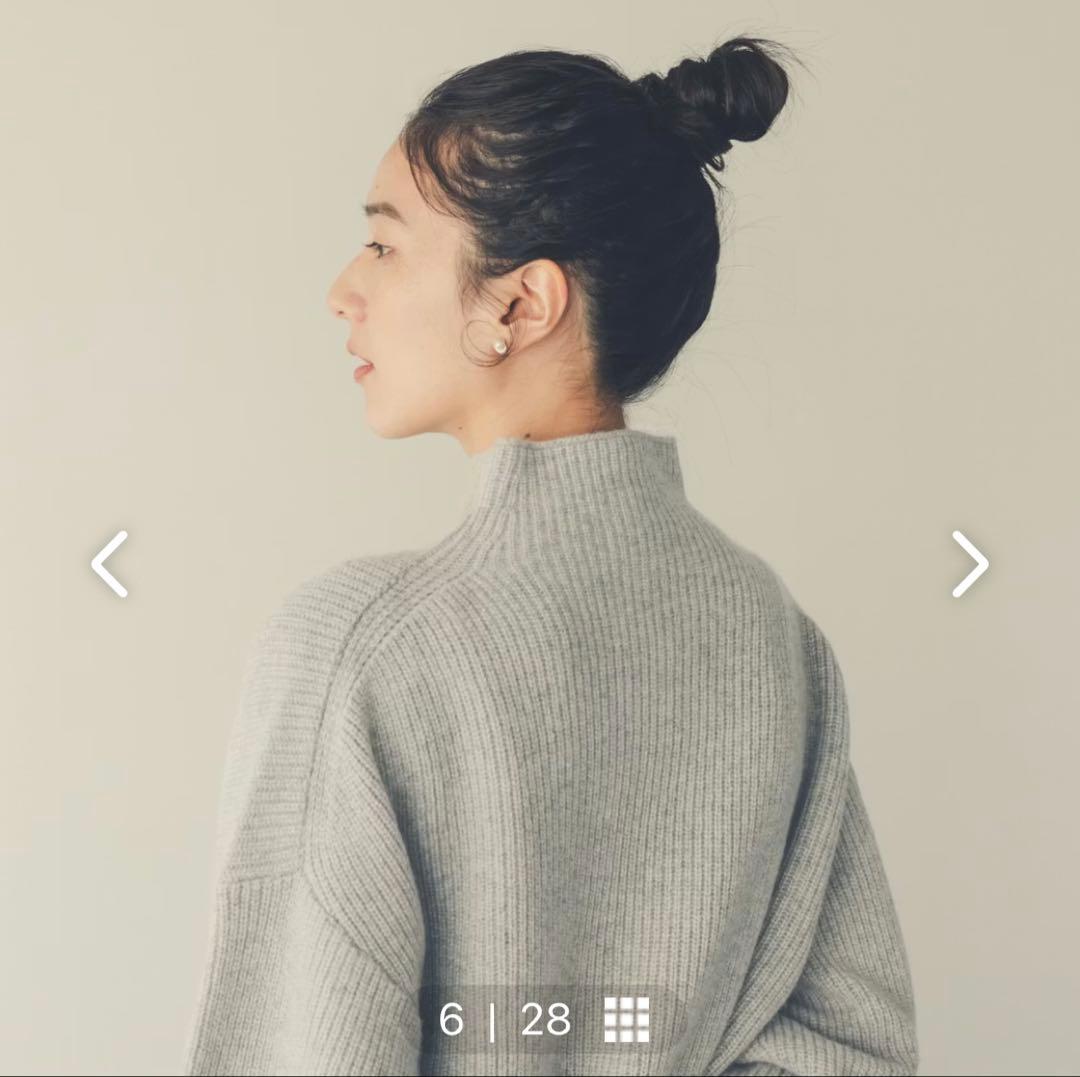 【新品】北欧暮らしの道具店「冬コーデに迷わない」あったかウールのミドル丈ニット