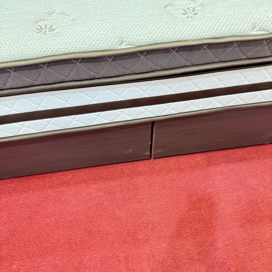 地域限定送料無料　『美品』シングルサイズベッド/マットレス　引き出し/電源有り