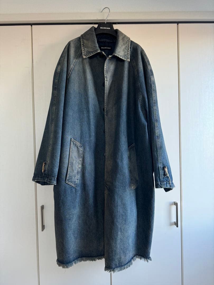 バレンシアガ 19AW デストロイド デニムコート
