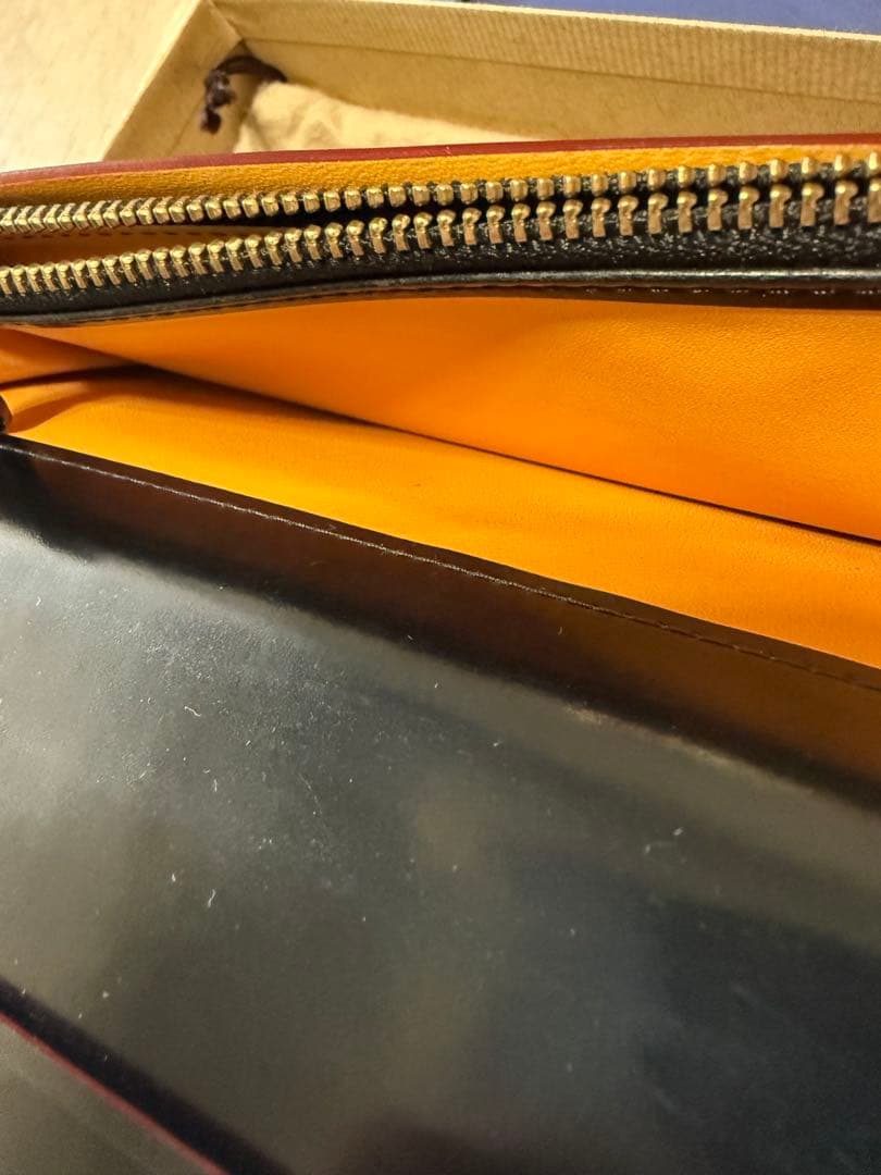 ス*パ様 GANZO シェルコードバン2 ファスナー小銭入れ付　長財布 ホーウィ