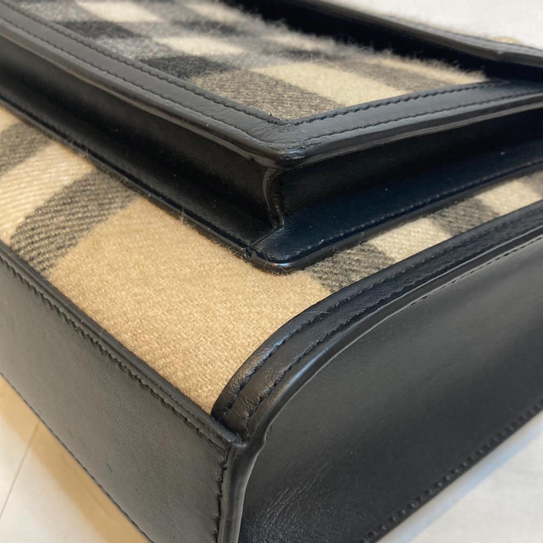 バーバリー ミニポケットバッグ カシミヤ 2Way チェック