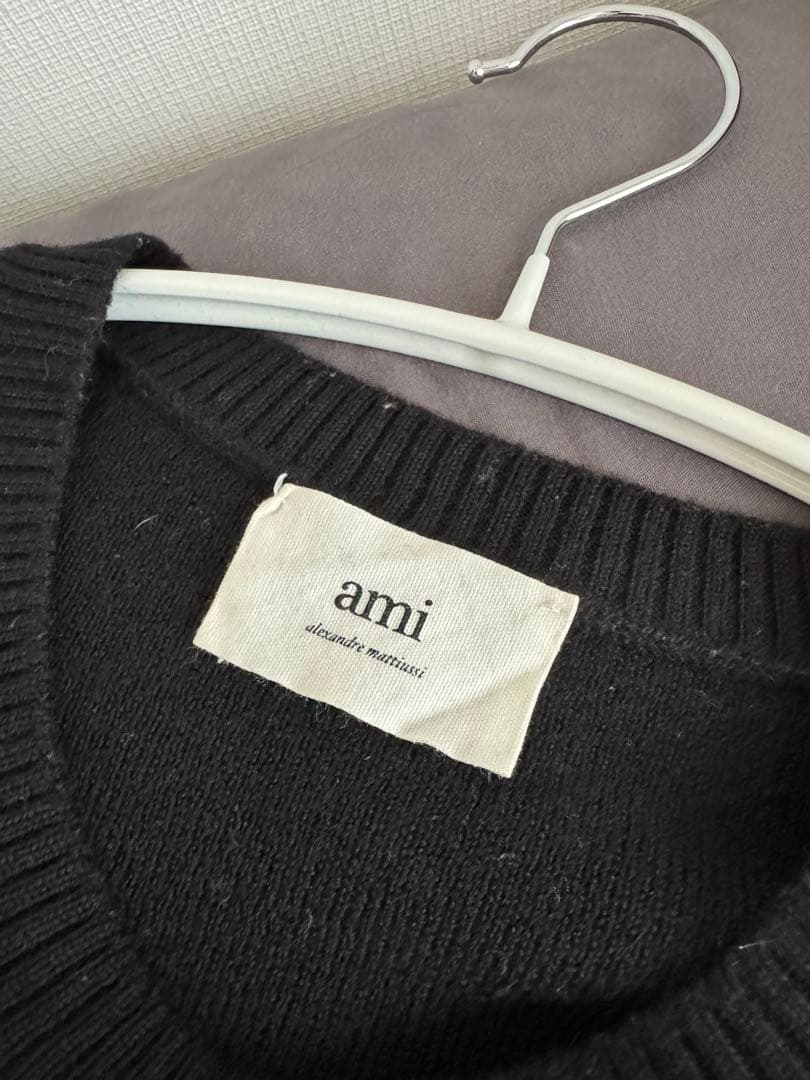 ami ブラック ニットセーター