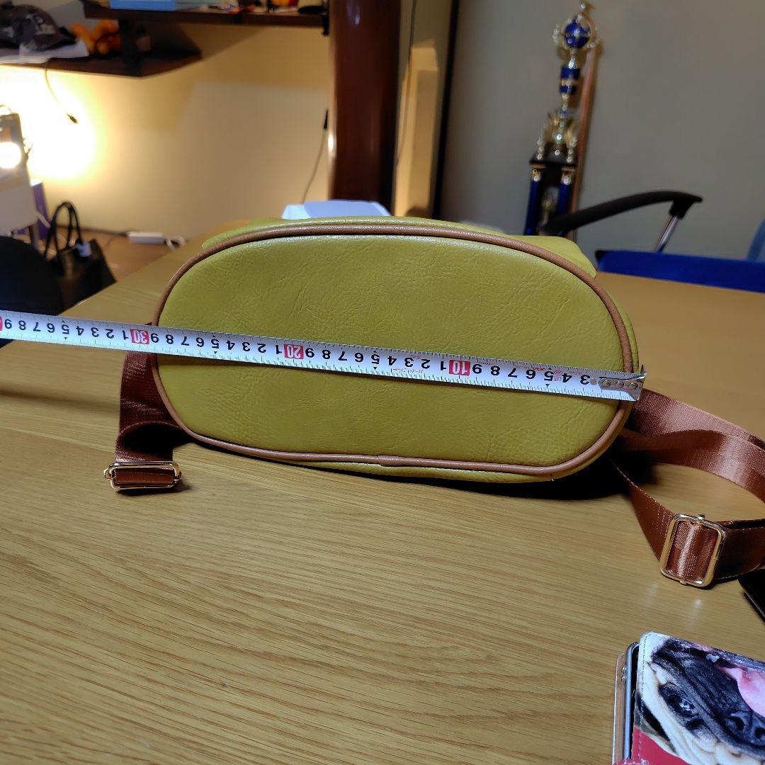 レザー イエローバックパック