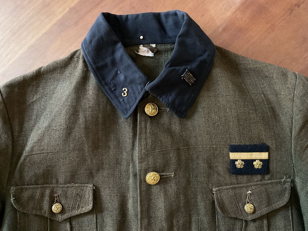 ミッちゃん戦争遺物！戦時下の「警防団」制服〔略帽/上着/ズボン〕３点セット