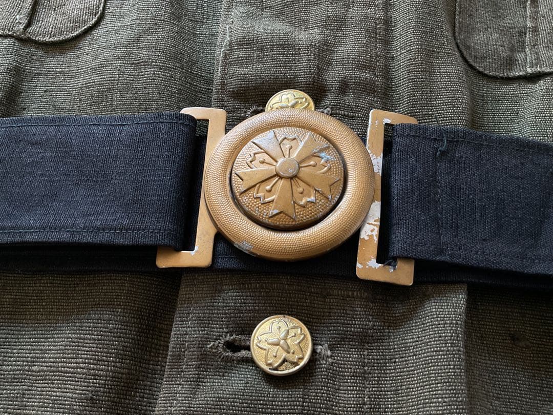 ミッちゃん戦争遺物！戦時下の「警防団」制服〔略帽/上着/ズボン〕３点セット