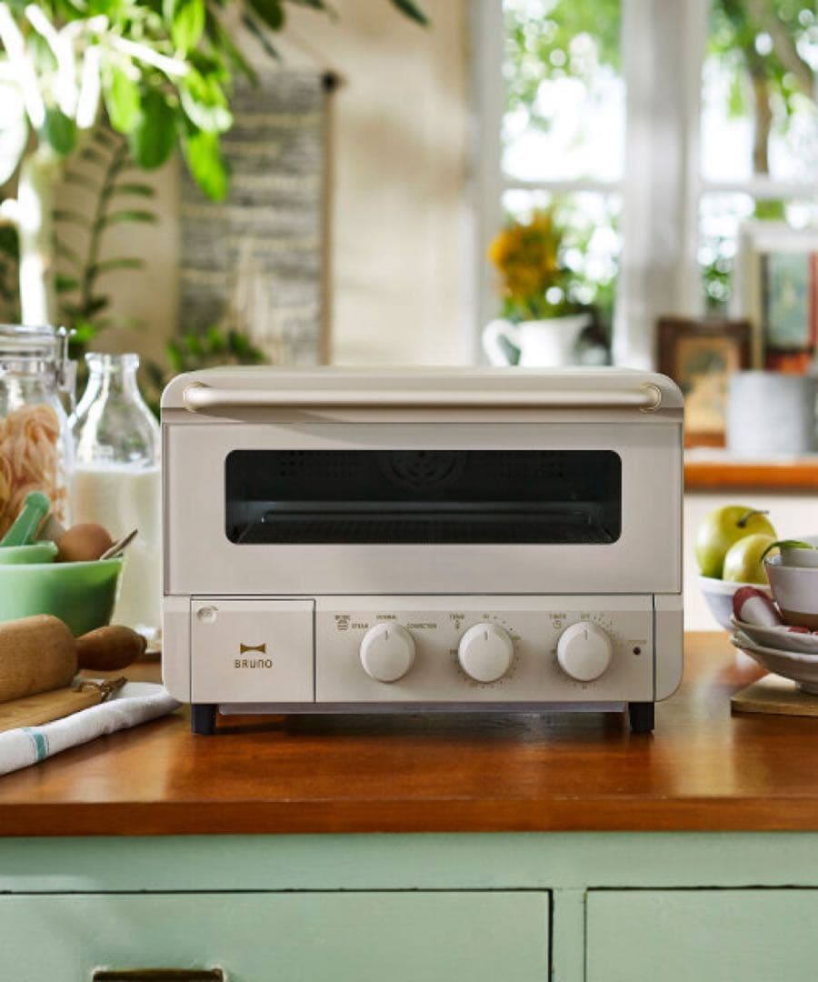 ［新品・未使用］BRUNO スチーム＆ベイクトースター グレージュ