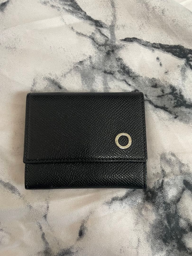 BVLGARI 黒レザー折りたたみケース