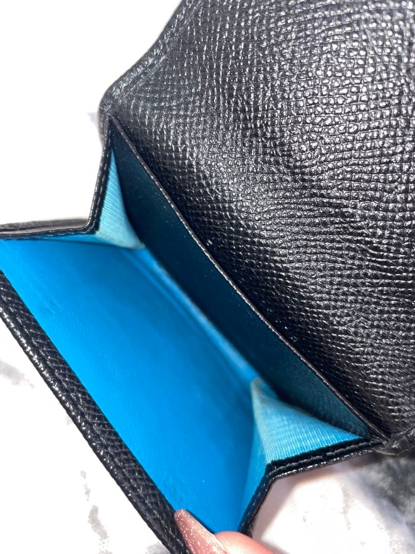 BVLGARI 黒レザー折りたたみケース