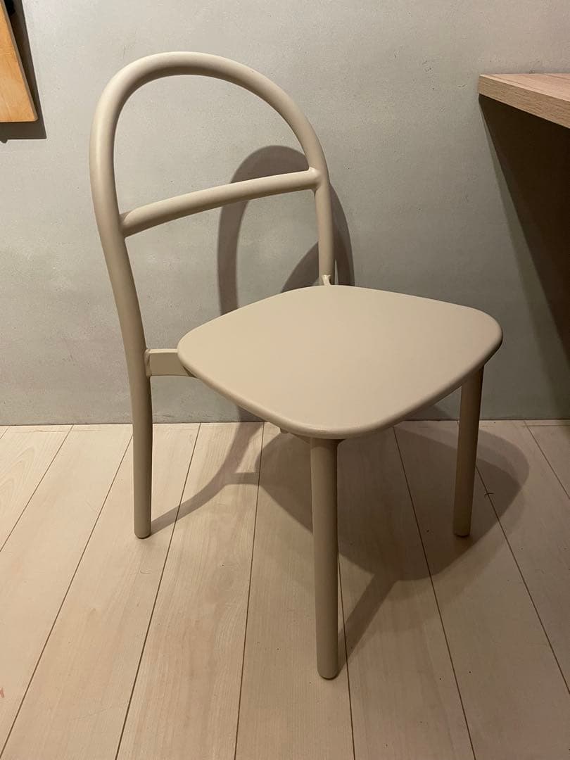 美品　無印良品　中でも外でも使える　アルミチェア