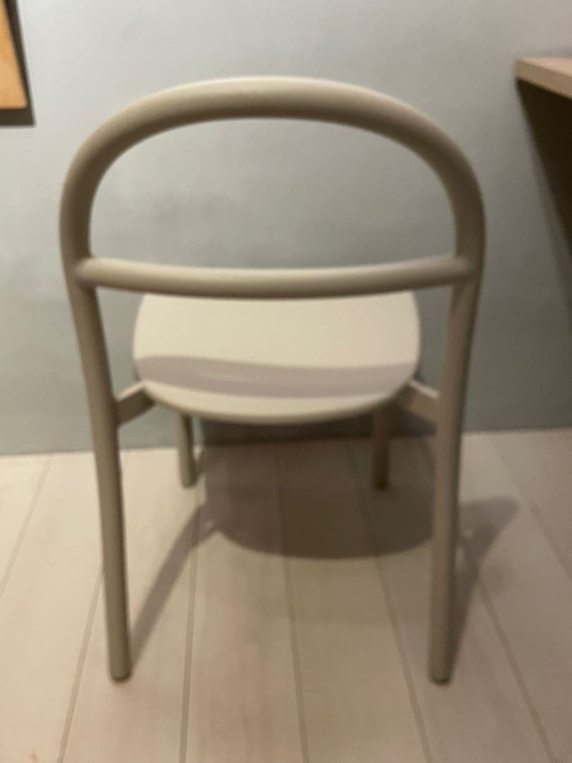 美品　無印良品　中でも外でも使える　アルミチェア