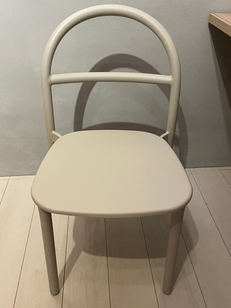 美品　無印良品　中でも外でも使える　アルミチェア