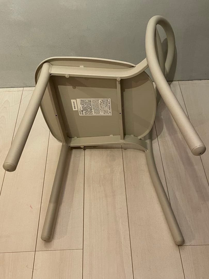 美品　無印良品　中でも外でも使える　アルミチェア