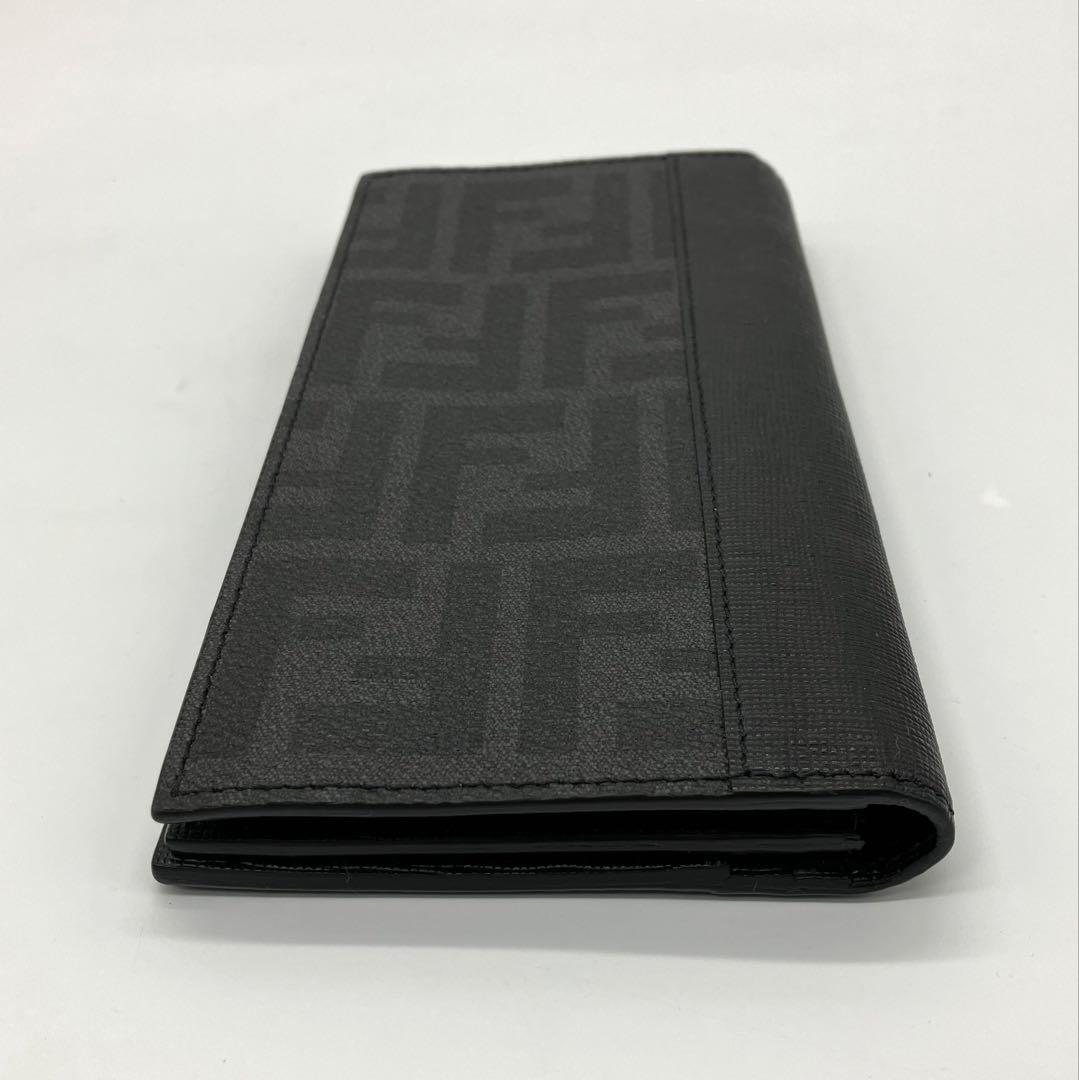 ⭐️ 極美品 フェンディ ズッカ FF 二つ折り 長財布 ブラック PVC 鑑定済