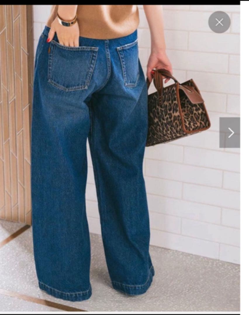 Spick&Span スピック&スパン　バギーデニム