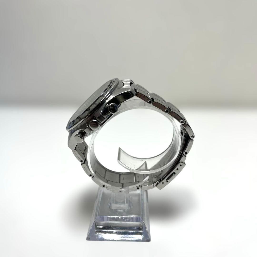 【稼働美品】SEIKO クロノグラフ ブラック 8T63-00d0